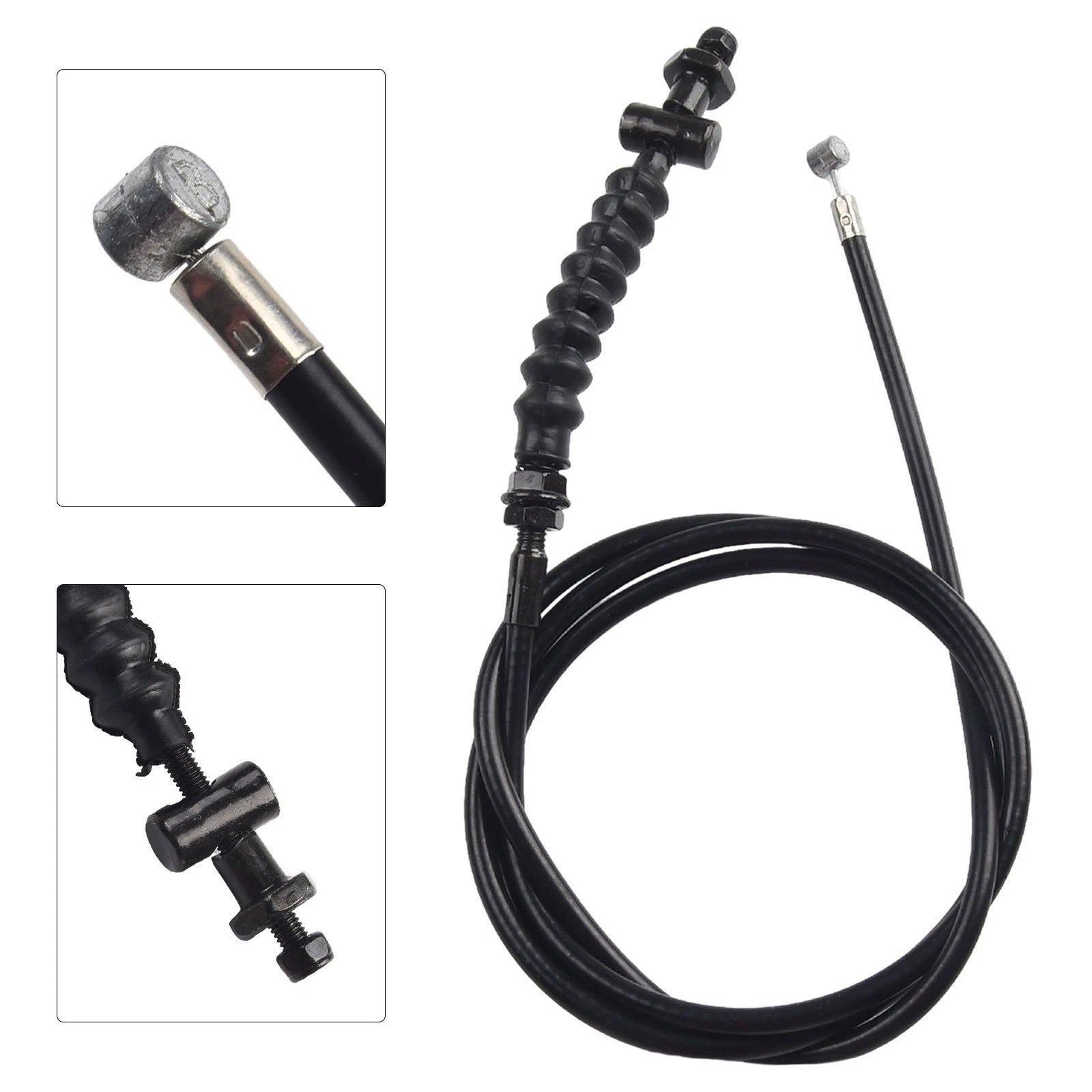 Brake Cable Brake Line Set for Electric Scooter (Steel, Black)