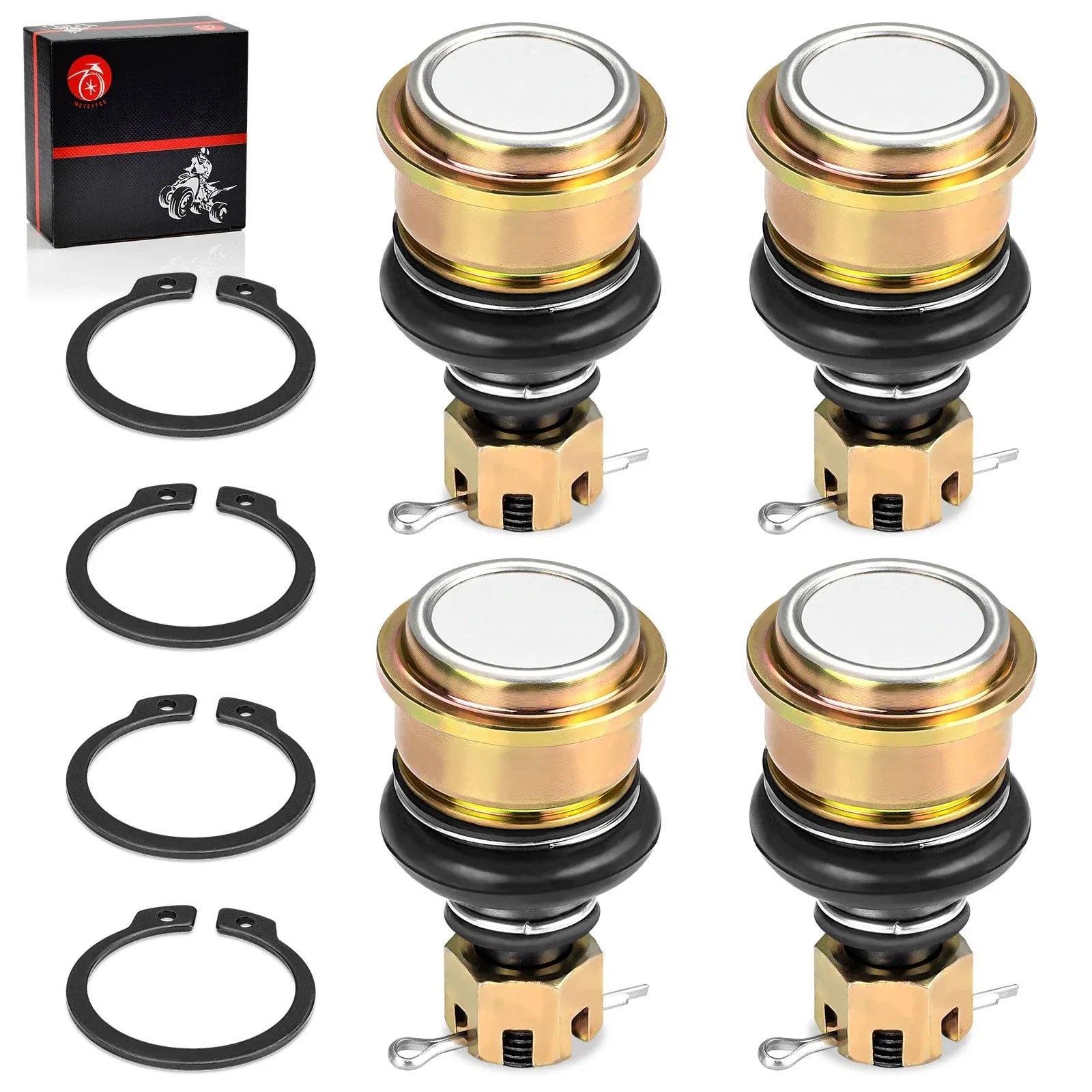 4 x Front Upper & Lower Ball Joints for Yamaha Grizzly 700 YFM700 (2013–2024)
