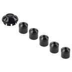 Black Front Hubcap Screw Wheel Cover for Vespa Primavera/Sprint 150 (13-21)
