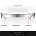 Front Bumper Face Bar for GMC Sierra 1500 (2007–2013) Chrome w/ Fog Light Hole