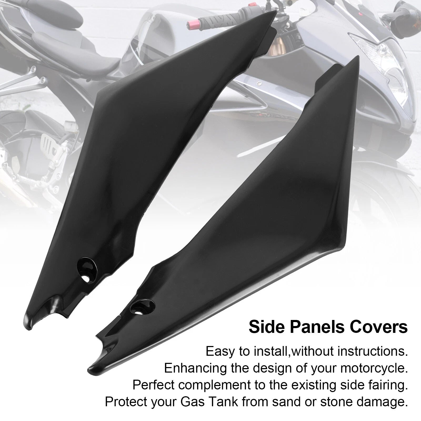 Gas Tank Side Trim Cover Panel for Suzuki GSXR1000 (2005–2006) BLK K5