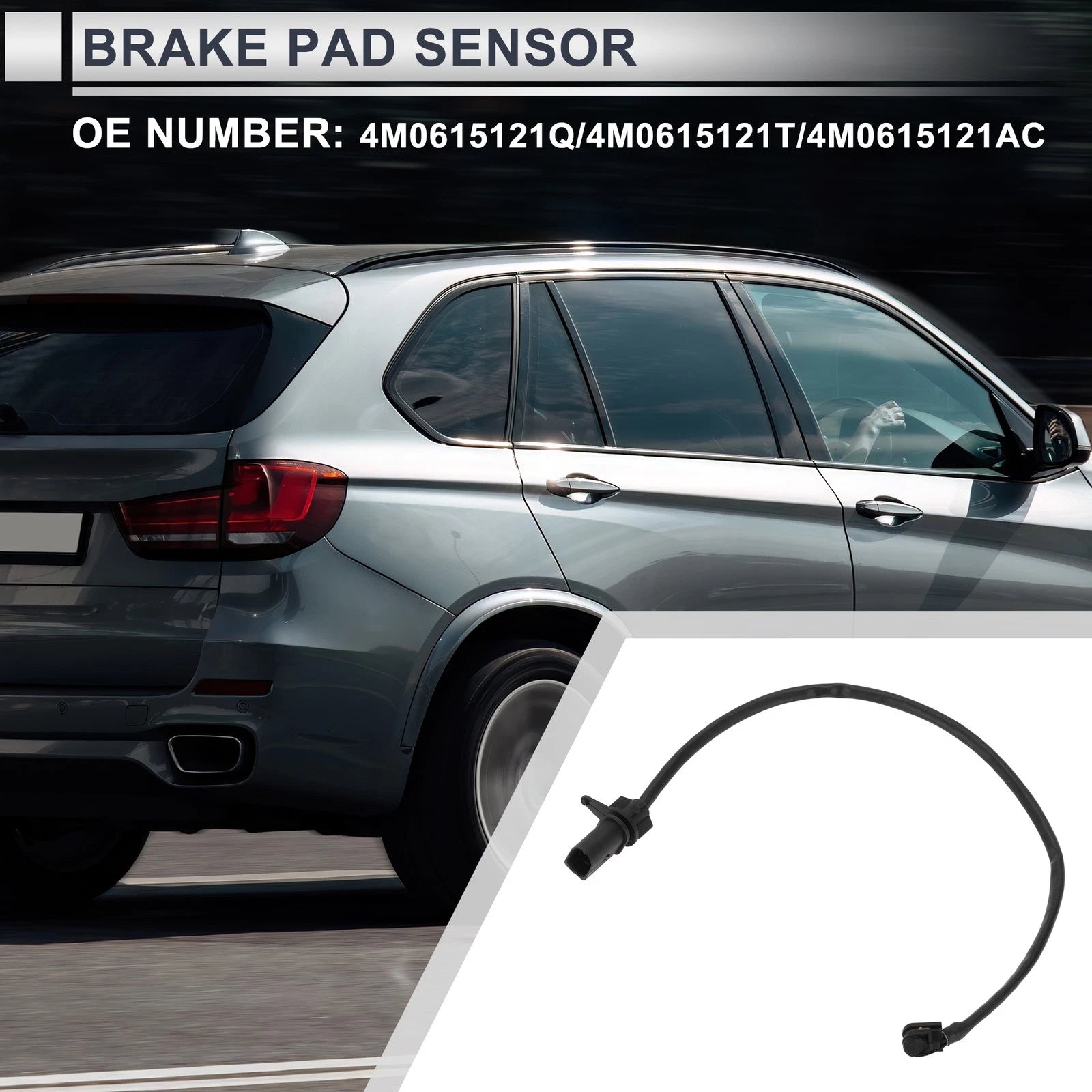 1pc Brake Pad Wear Sensor for Audi A4 B9 (2019–2023) No. 4M0615121Q
