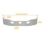 Chrome Front Bumper Assembly for Kenworth T680 (2011–2022) w/Brackets