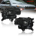 Halogen Projector Black Headlights for Jeep Cherokee (2014–2018)