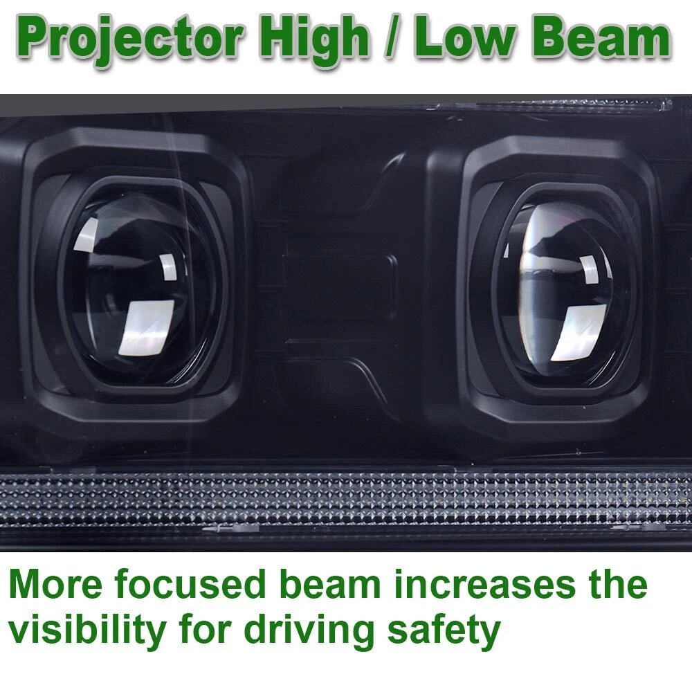Dual LED Projector Headlights for Avalanche Tahoe Suburban (2007–2014)