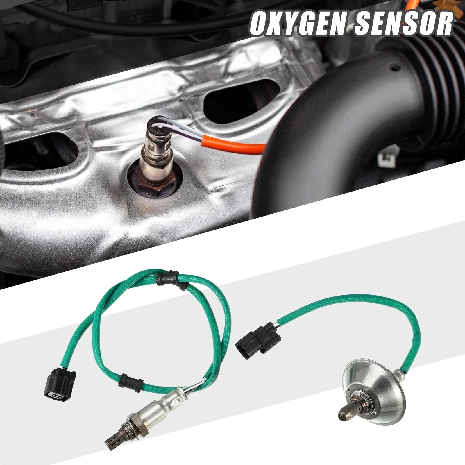 2 x O2 Oxygen Sensors for Honda Fit L4 1.5L (2009-2010)