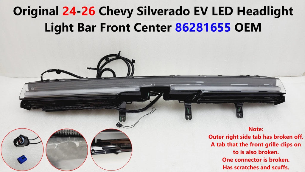 LED Headlight Light Bar for Chevy Silverado EV (2024–2026) 86281655