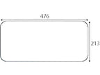 Lower Rear Glass for LP Case 3210 3220 3230 4210 4220 4230 4240 Tractors