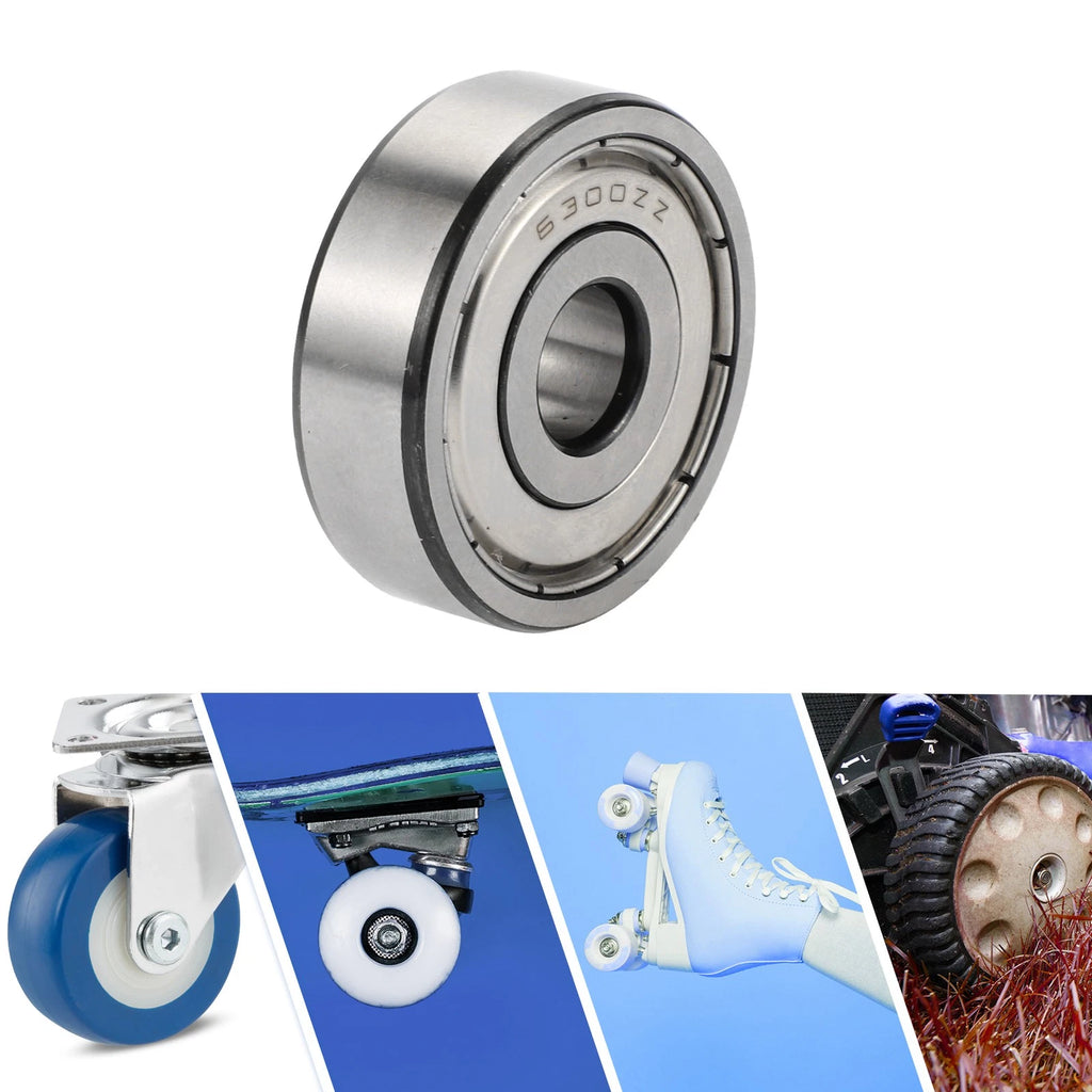 6300ZZ Deep Groove Ball Bearing for Scooter Skateboard Wheel (10x35x11mm)