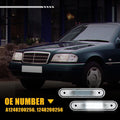2X LED License Plate Lights for Mercedes-Benz W124 W201 W202 (1985–1996)