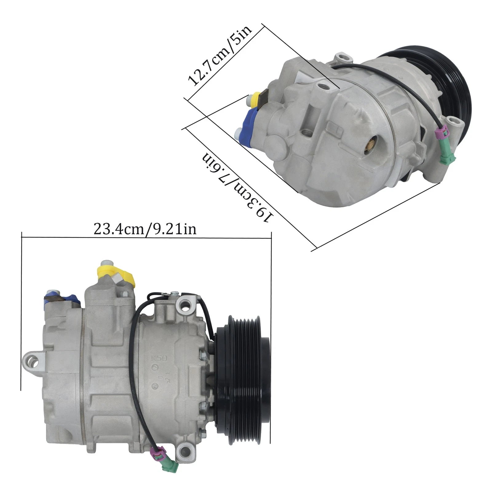 A/C Compressor with Clutch for Audi A4 A6 A8 Quattro S6 S4 S8 (1996–2009)
