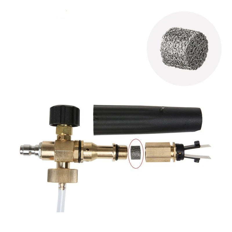Stainless Steel Foam Maker & NPT Male Screw Orifice Nozzle Tip Accessories