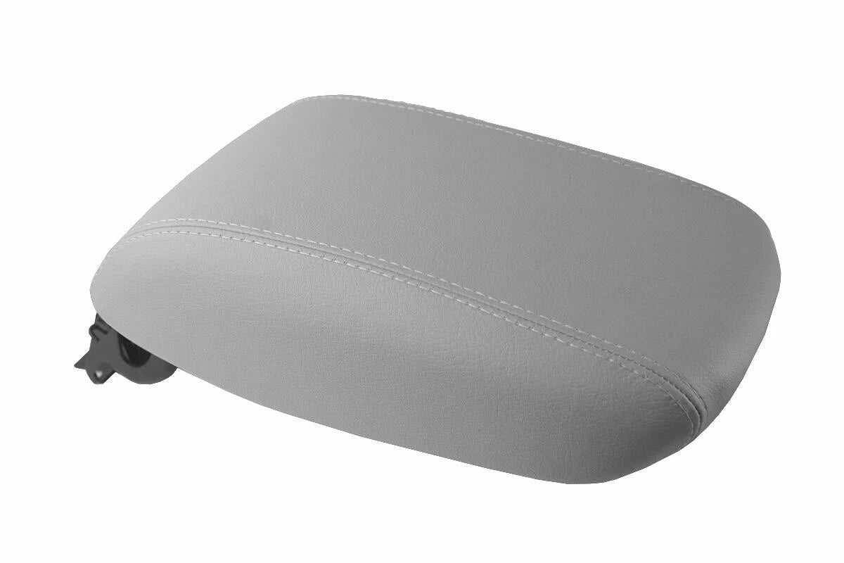 Leather Console Lid Pull Over Cover for Dodge Dart (2013–2016) Gray