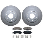 Front Brake Kit Set of 4 Disc Rotors & TRW Ceramic Pads for Cadillac Chevy GMC