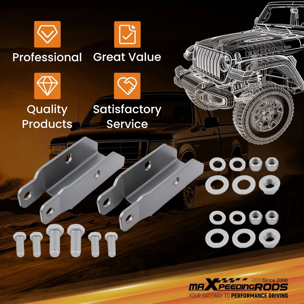 Lowering Kit Shock Extension Rear for Ford F150 (1997–2003) 5mm Plate 2pc Steel
