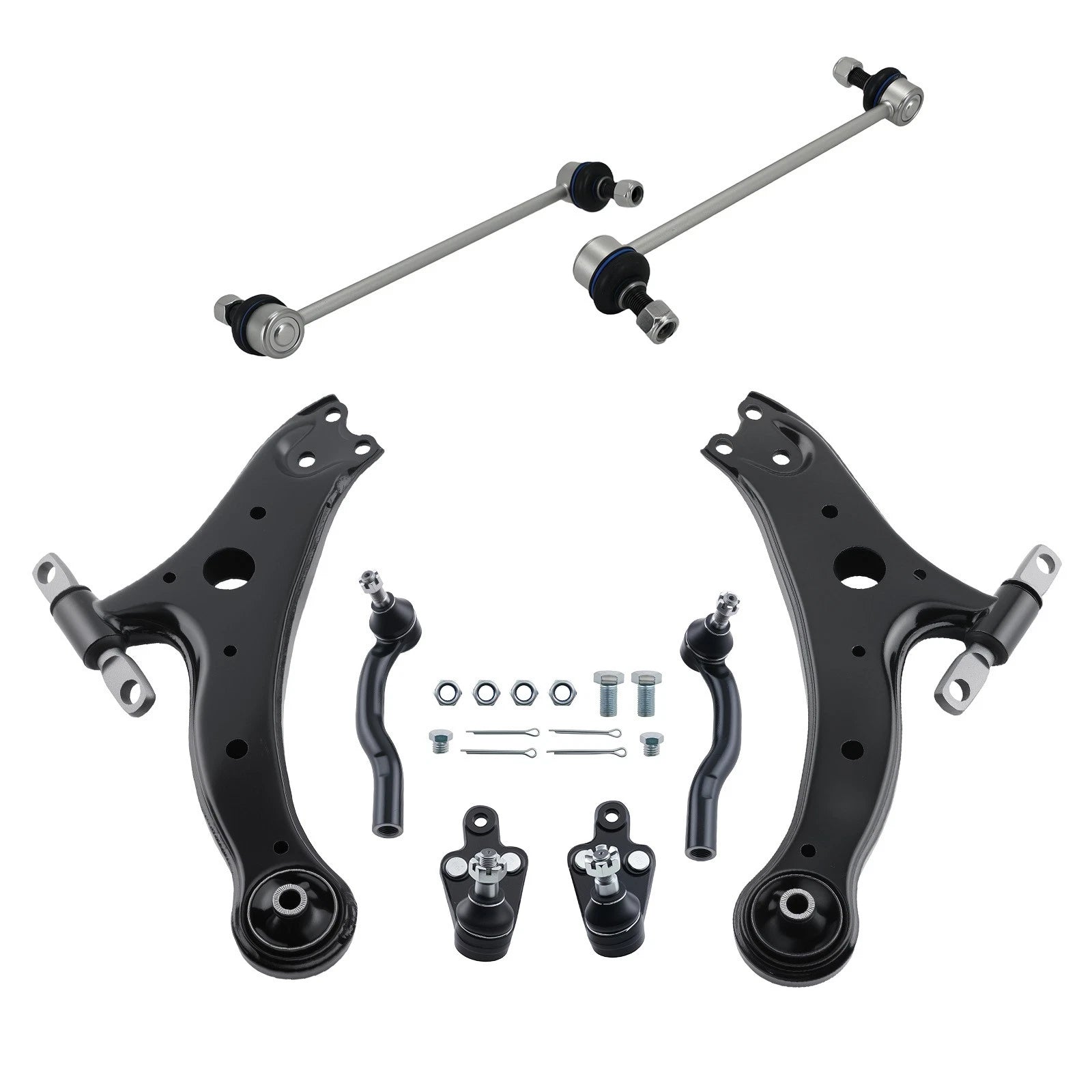 8pc Front Lower Control Arms Suspension Kit for Avalon (2005–2012)
