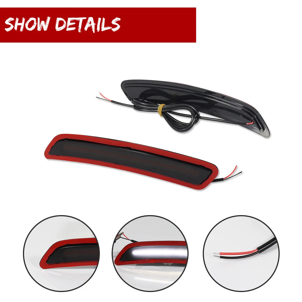Full White LED Front Side Marker Reflectors for Toyota GR Supra (2020–2025)