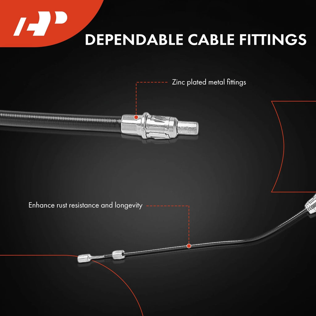 2Pcs Rear Side Parking Brake Cable for Ford F-150 (2000-2003)