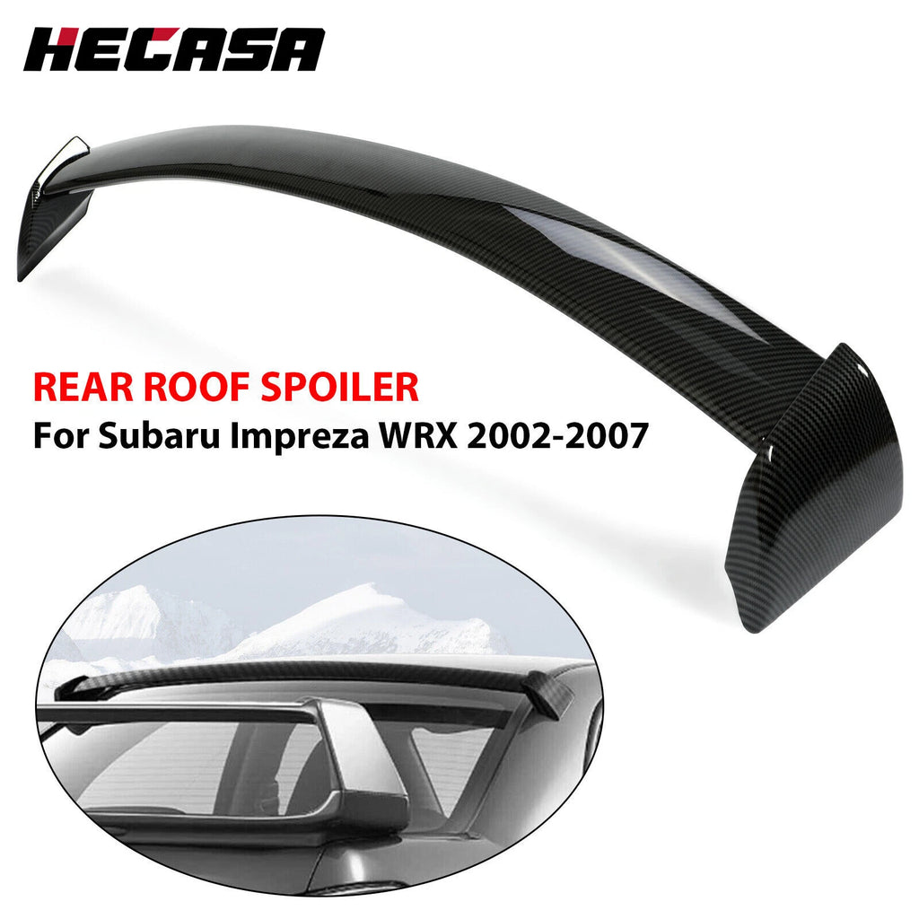 Rear Window Roof Spoiler for Subaru Impreza WRX STI (2002–2007) Carbon Fiber Look