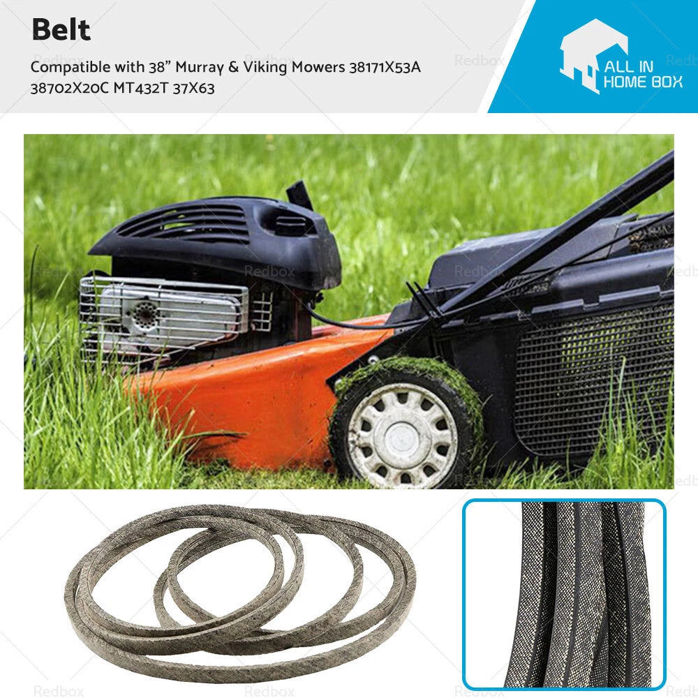 Belt for Murray Viking 38 Mowers (38171X53A, 38702X20C, MT432T, 37X63)
