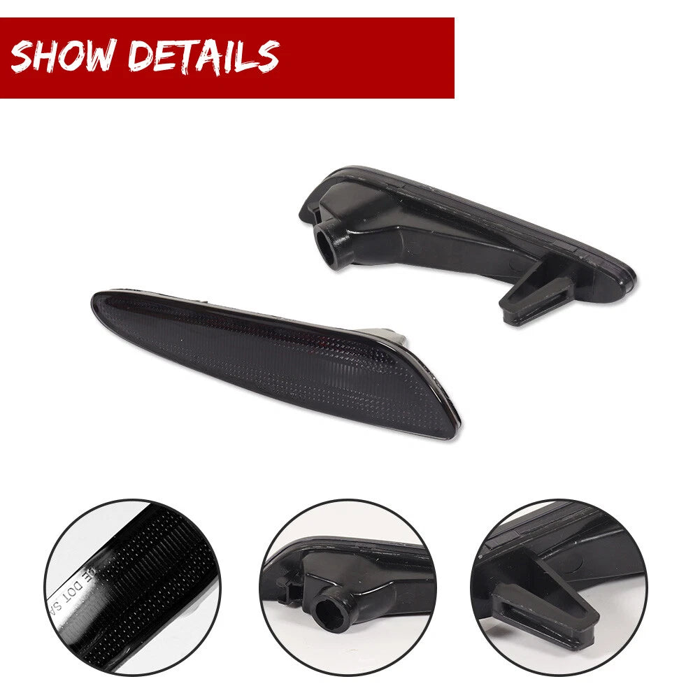 Smoked Lens Side Marker Lights for Mercedes W211 E-Class (2003–2006)