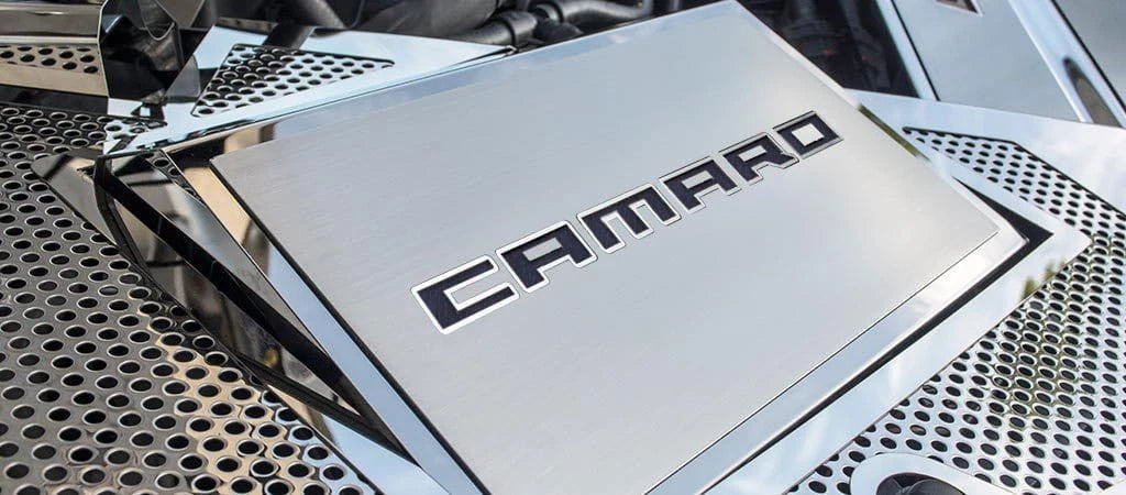 Camaro Dash Cover Top Plate Black Brushed Inlay for 2016–2020