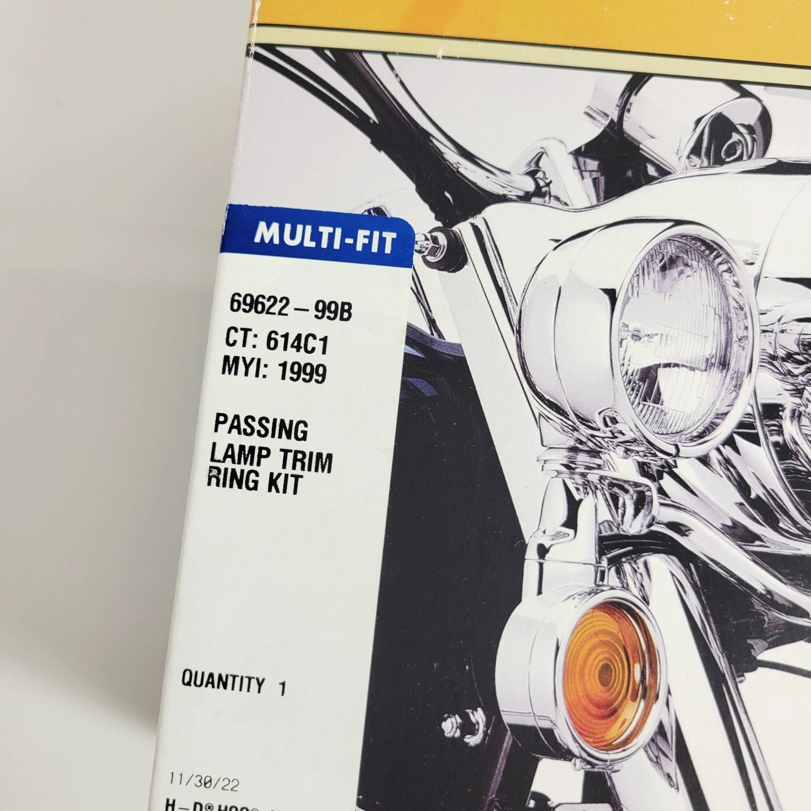 Chrome Passing Lamp Trim Rings for Harley-Davidson (1962–Present) 69622-99A