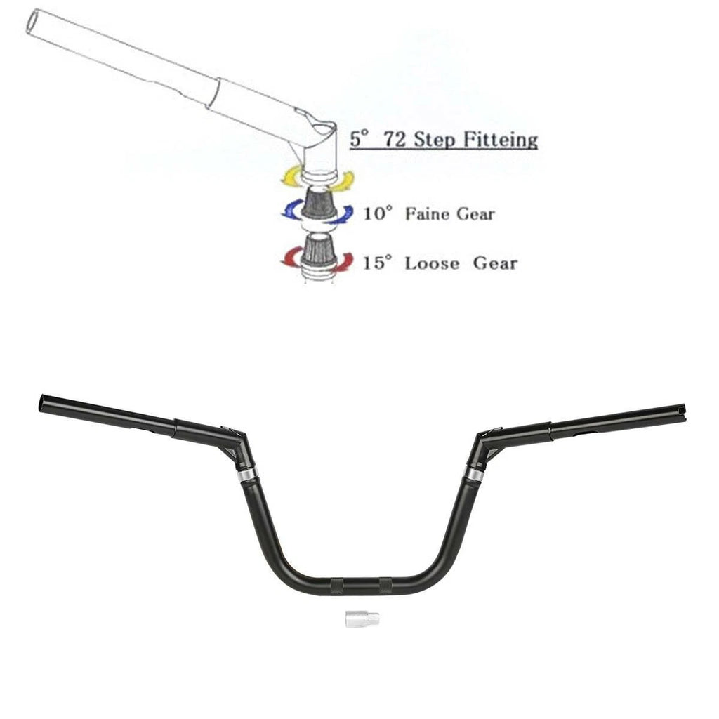 10" Rise 1-1/4" Handlebar for Harley Softail FLSTF FLSTFB FXST (2000–2017)