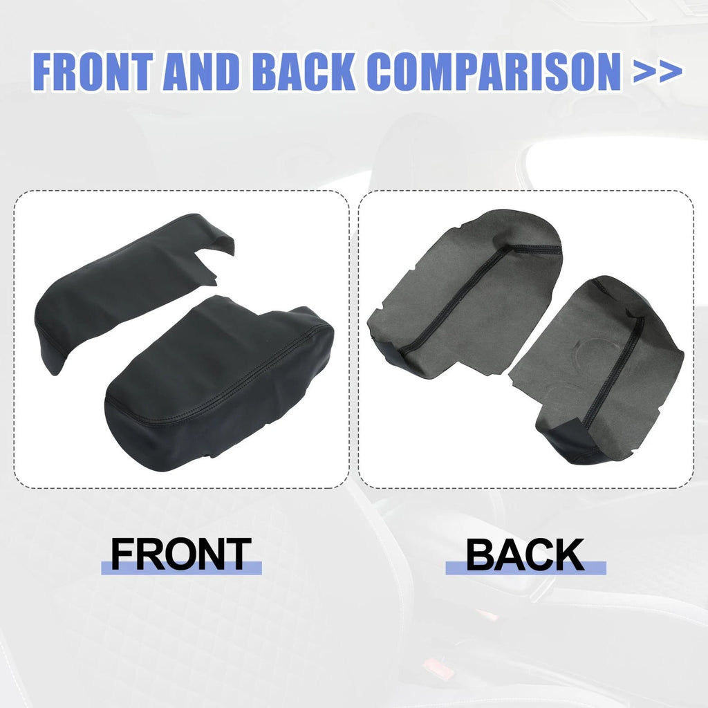 1 Pair Front Door Armrest Cover Pad for Honda Ridgeline (2006–2014) Black