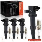 4x Ignition Coil & Iridium Platinum Spark Plug for Toyota Camry (2018-2021)