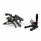 Aluminum Rearsets Footpegs for Yamaha YZF-R6 (2017–2020) Black T9