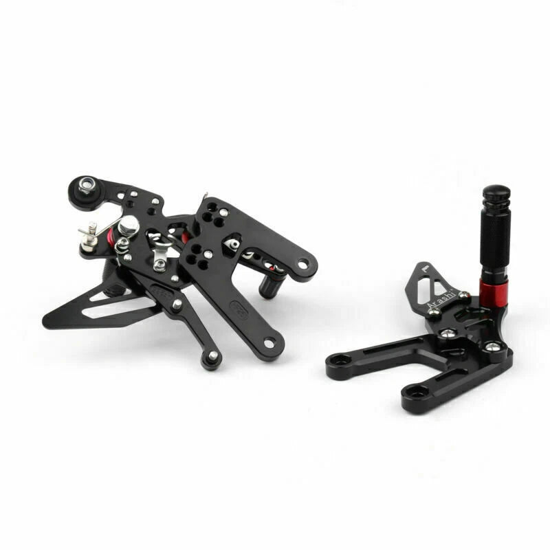Aluminum Rearsets Footpegs for Yamaha YZF-R6 (2017–2020) Black T9