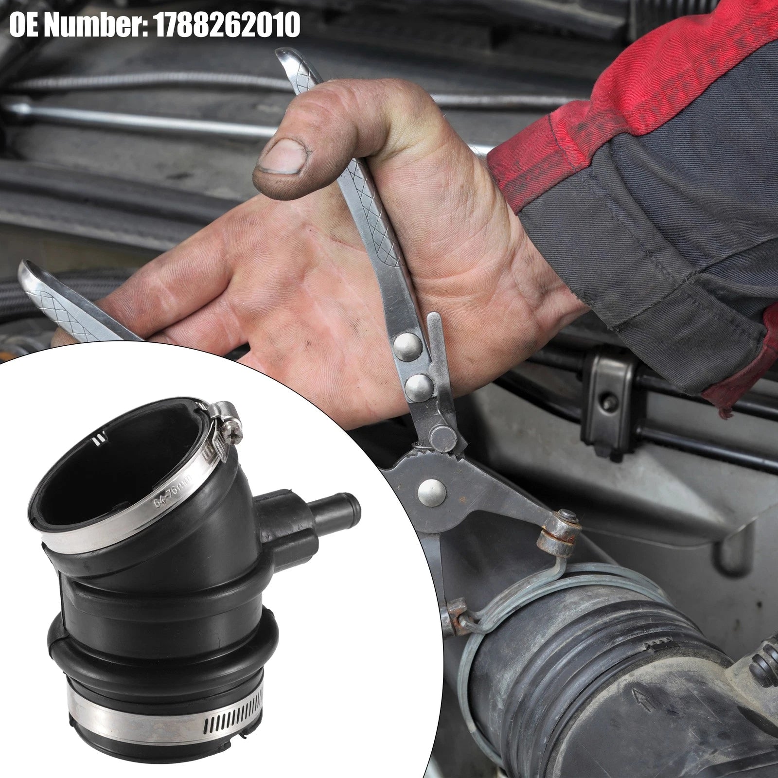 Air Intake Hose for Toyota 4Runner (1999–2000) No. 1788262010 Black