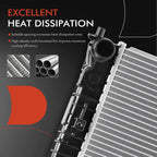 Radiator with Transmission Oil Cooler for Kia Rio Rio5 (2006–2011)