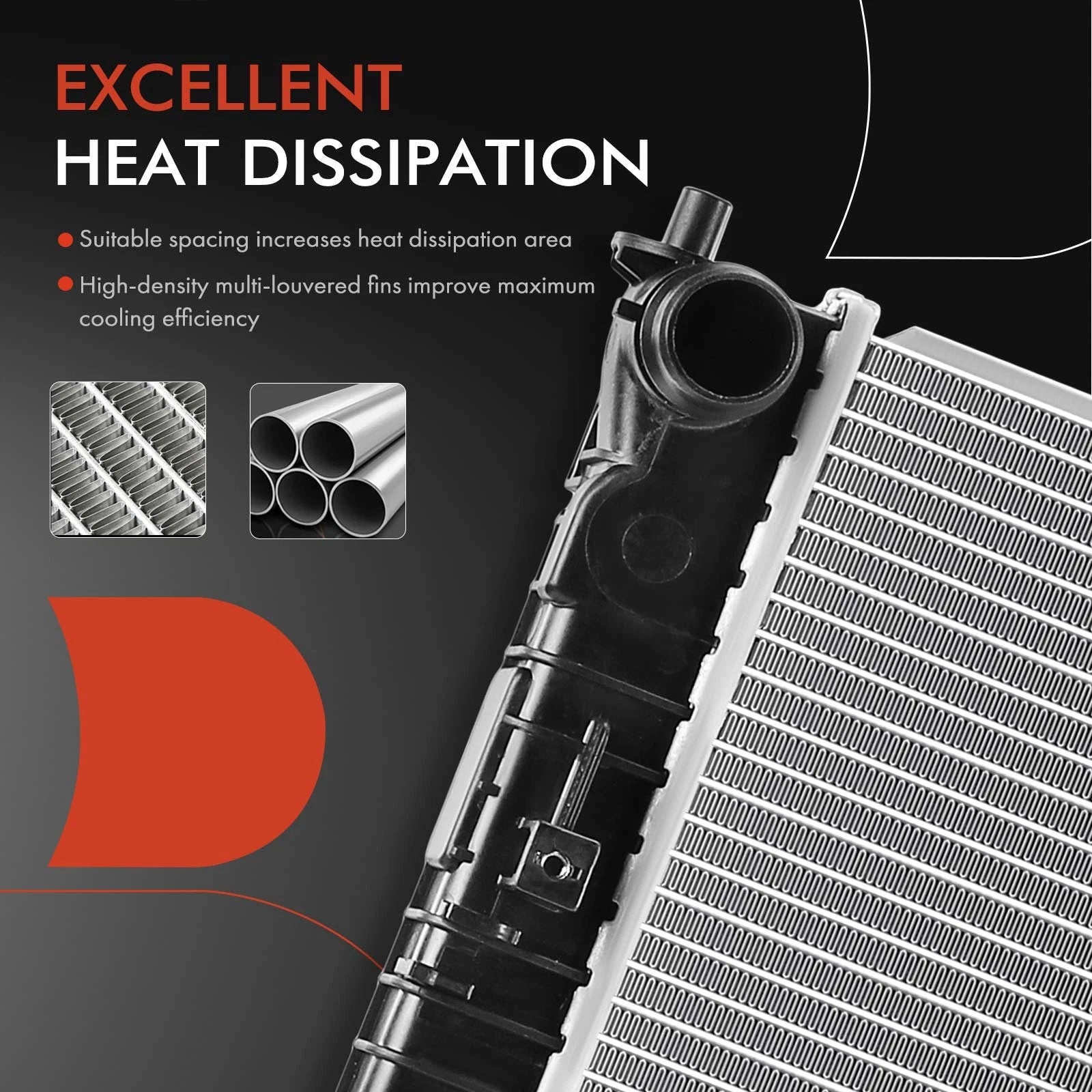 Radiator with Transmission Oil Cooler for Kia Rio Rio5 (2006–2011)