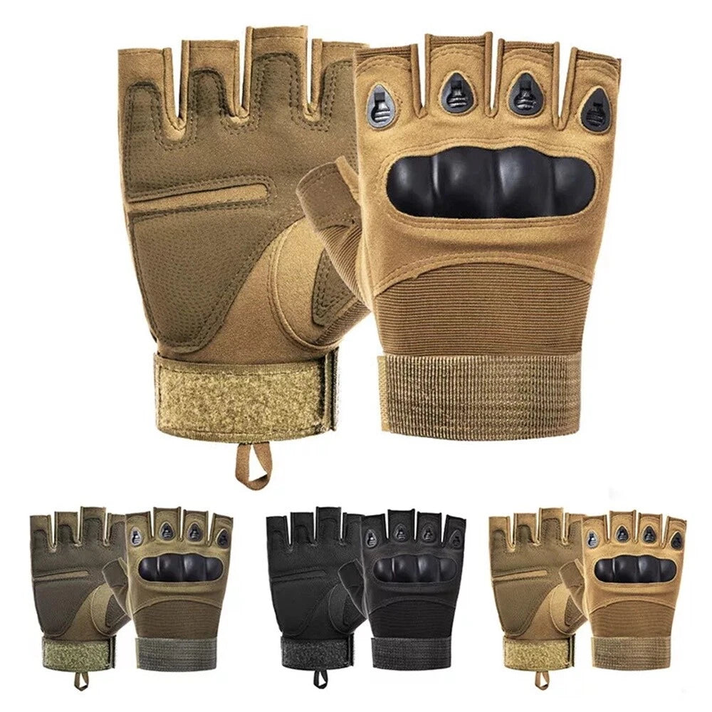 Fingerless Gloves for Camping, Hiking, Motorcycle, Paintball