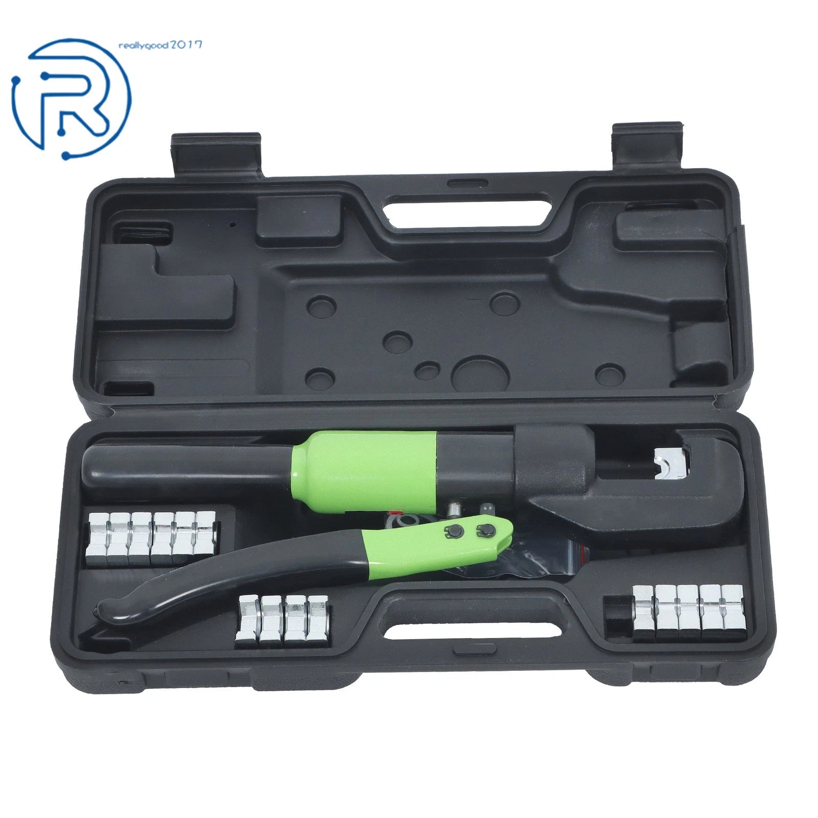 6Mt Hydraulic Wire Battery Cable Lug Terminal Crimper Tool with 8 Dies