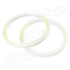 80mm 12V-24V Angel Eyes COB Halo Ring LED Headlight Bulbs for Car