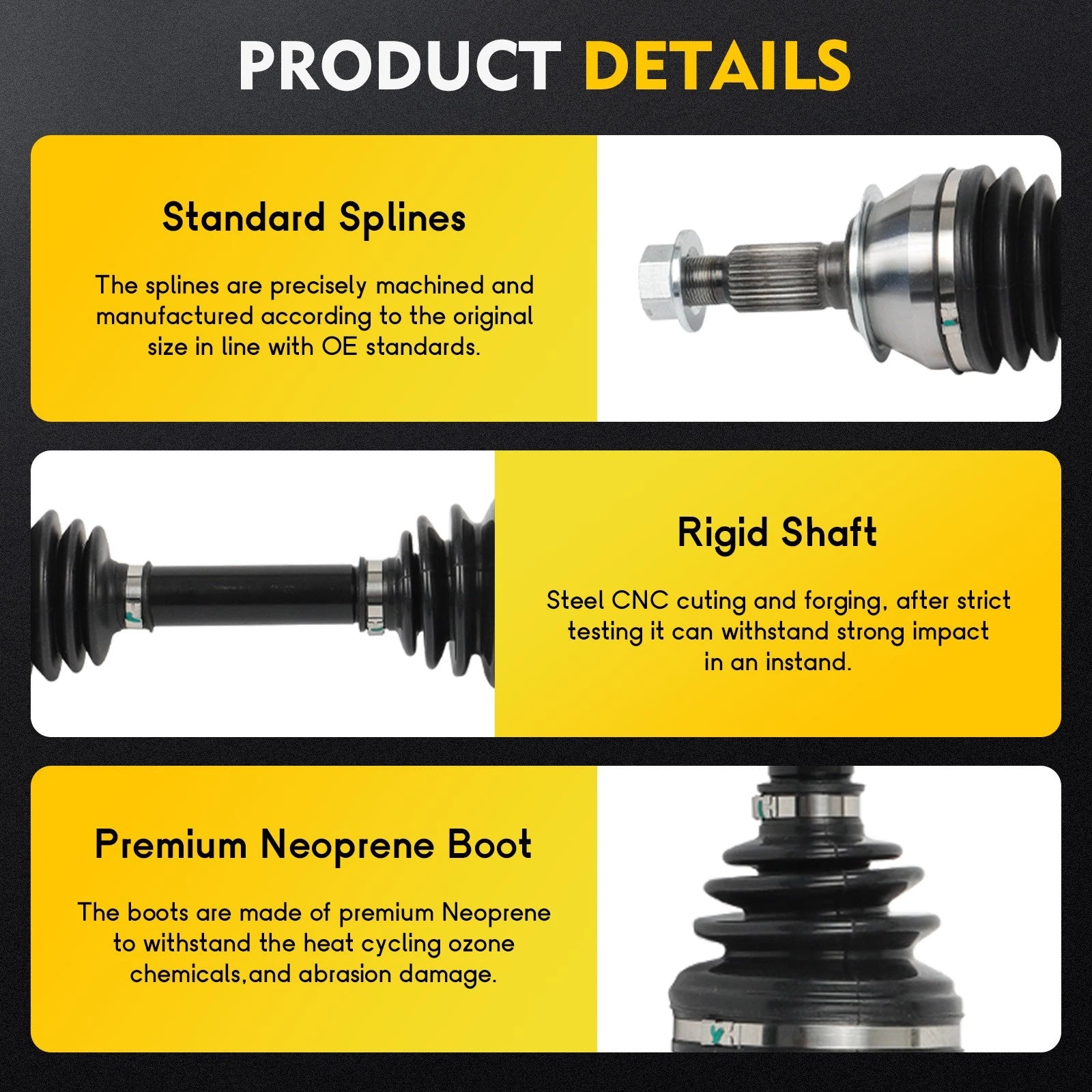 CV Axle Shaft for Chevrolet Equinox 2.0L (2018–2020)