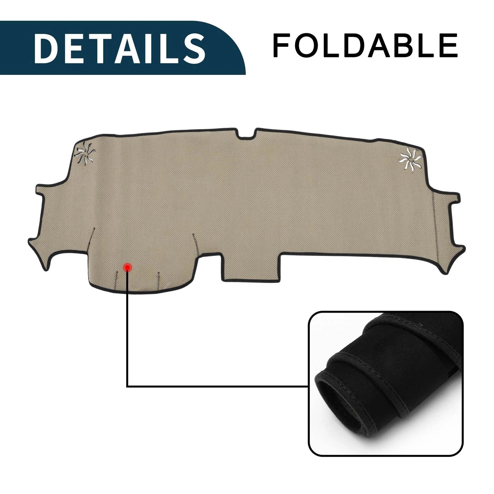 Dashboard Cover Mat for Honda Stepwgn Air Spada (2022–2023) - Black