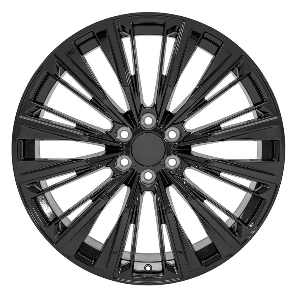 Gloss Black Wheel 24 Inch for 2002–2013 Chevy Avalanche 1500