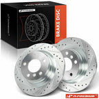 2x Rear Drilled Brake Rotors for BMW 228i 230i F22 F23 (2014–2016)