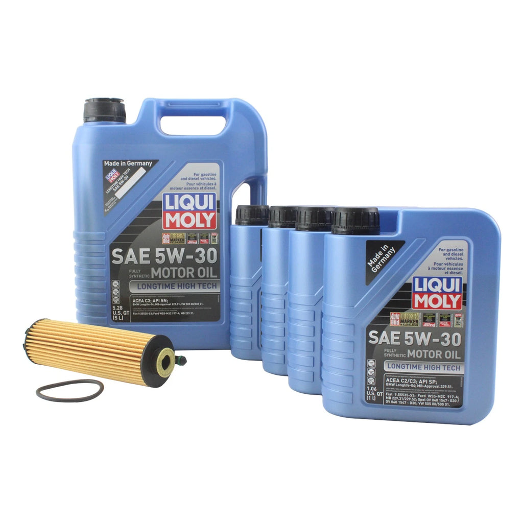 Oil Change Kit for Mercedes M256 (9L Liqui Moly Longtime High Tech 5W-30)
