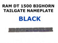 Tailgate Nameplate for RAM DT 1500 Bighorn (2019–2022) Black 68282632AC