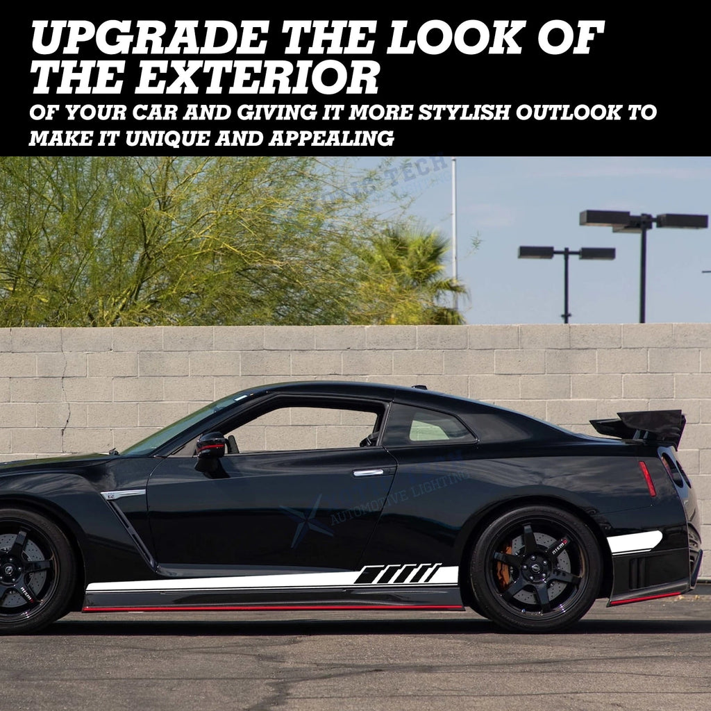 Racing Style Side Skirt Stripe Trim for Mercedes-Benz (2019-2023)
