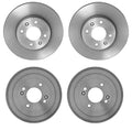 Brembo Front Disc Rotors & Rear Brake Drums Kit for Hyundai Accent Kia Rio (2006–2021)
