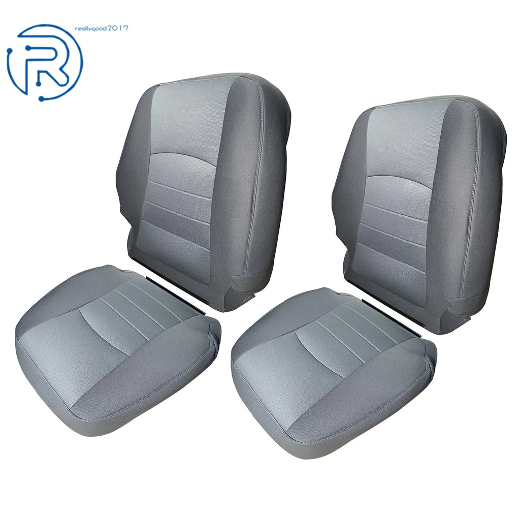 Set of 4 Cloth Seat Covers for Dodge Ram 1500 2500 3500 (2013–2018)
