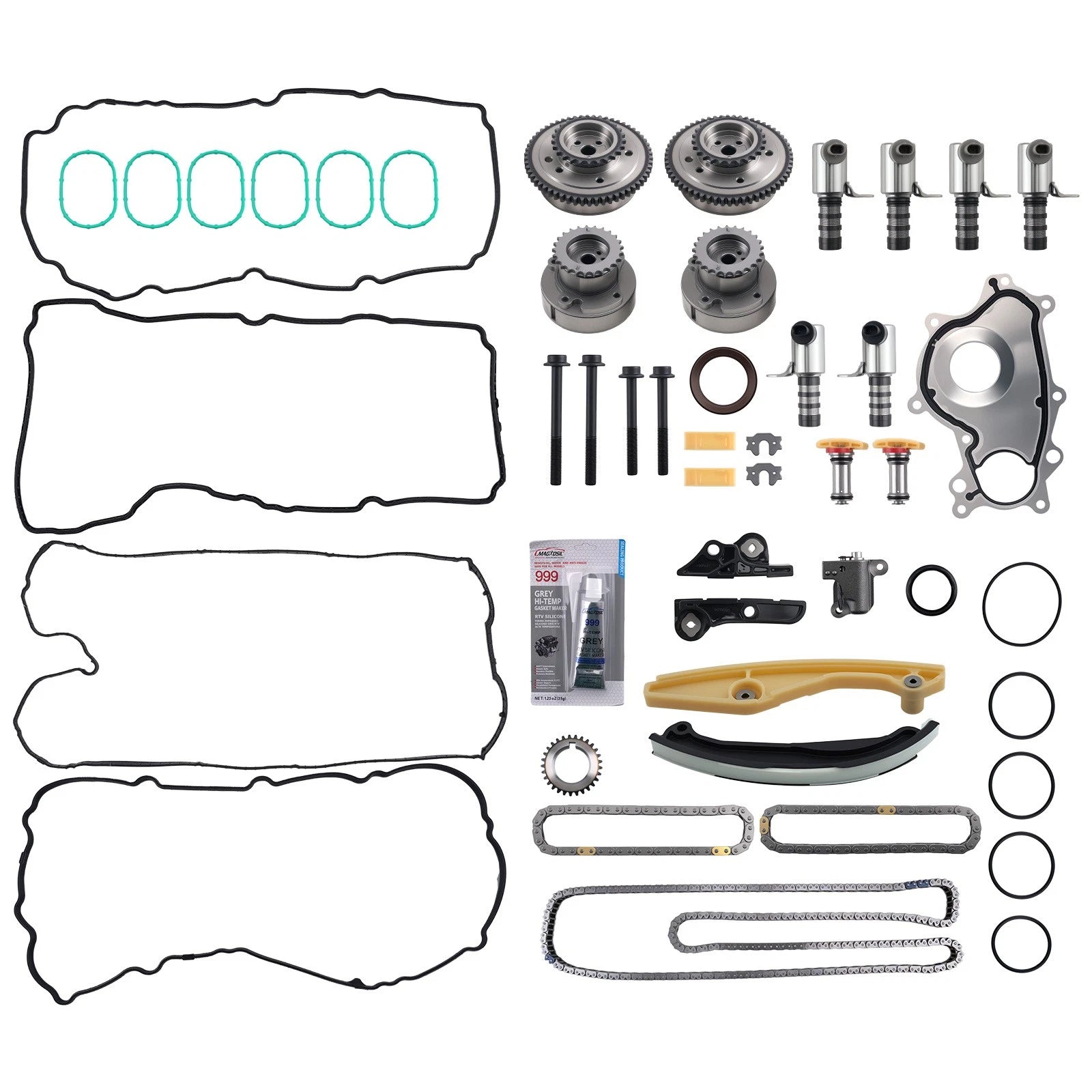 Complete Timing Chain Kit with Solenoids for Ford F-150 3.5L Ecoboost (2013–2016)