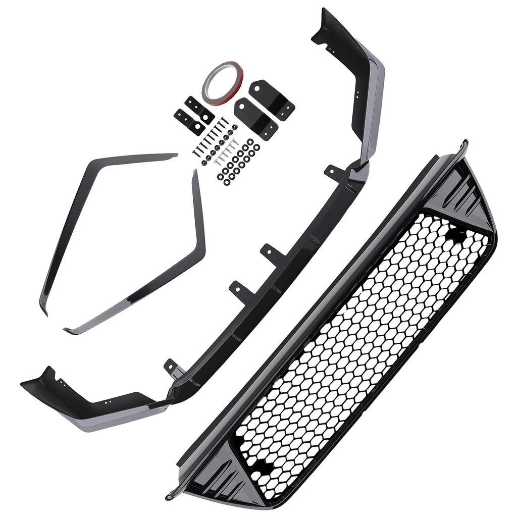 2X Bumper Lower Grille + Lip for Honda Civic Sedan & Hatchback (2022–2024)