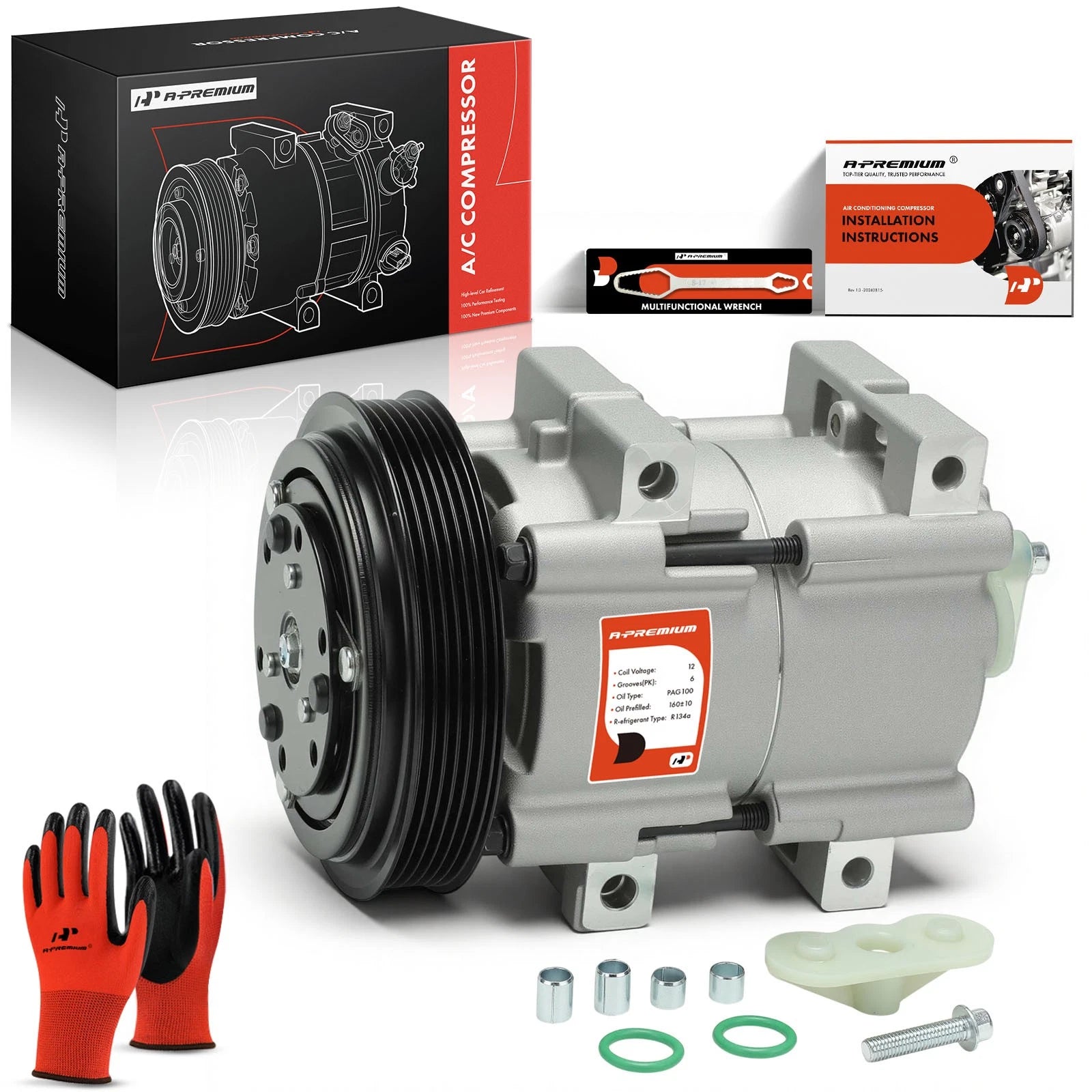 A/C Compressor with Clutch for Ford Ranger Mazda B2300 B2500 (1990–2001)